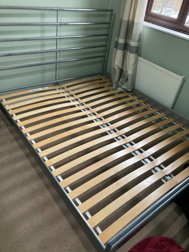 Ikea kingsize metal bedframe - kingsize,