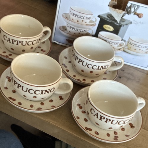 Ceramic cappuccino cup - 4x,