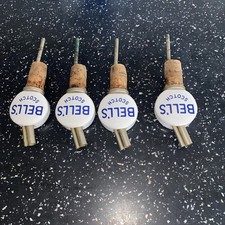 4 x Bell's Scotch Whisky Cork Stopper Pourer 1960/ 70. Original 