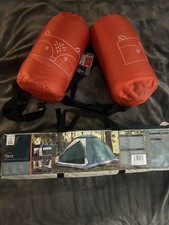 Camping Bundle - Xplor 4 Person Dome Tent & 2 Xplor Kids Envelope Sleeping Bags