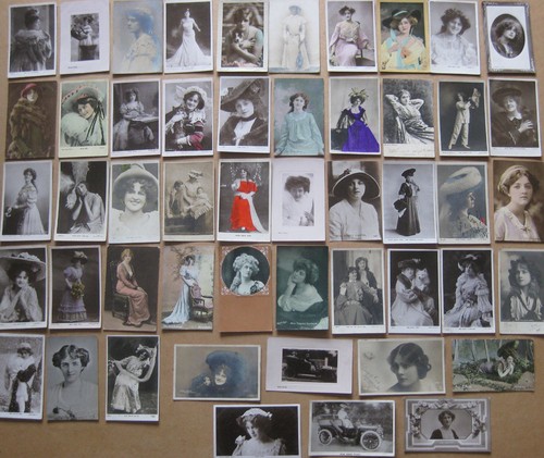 Edwardian actresses job lot - edwardian,