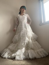 Vintage 1970s Wedding Dress