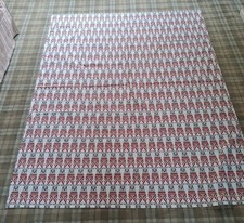 NEW HABITAT LARGE WIPE CLEAN CHRISTMAS TABLECLOTH-COTTON 140X180 CMS - REINDEERS