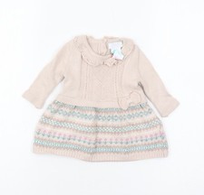 Maggie & Zoe Girls Beige Knit