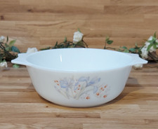 Vintage JAJ Pyrex Blue Iris