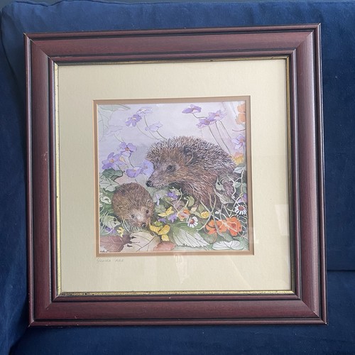 Glenda rae hedgehog art print - hedgehog,