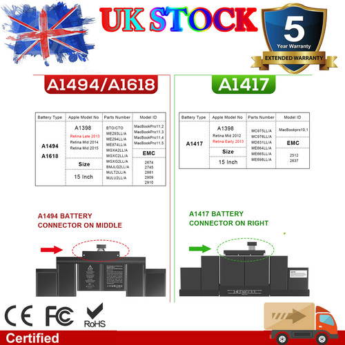 A1417 battery for apple - a1417,