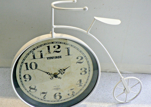Penny farthing vintage clock - penny,