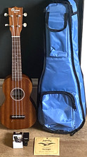Ohana Ukuleles SK-10 Mahogany Soprano Ukulele + Bag, Aquila Strings &Tuner