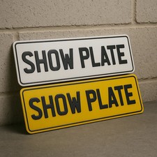 Custom Show Number Plates | 3D | 4D | 4D GEL I Borders | Badges | Not Road Legal