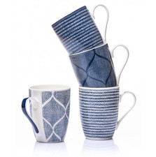 Blue 350ml Mugs Coffee Cups