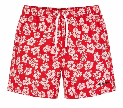 Hot tuna red hawaiian floral - hawaiian,