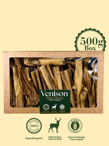 Venison skin dog - venison, |