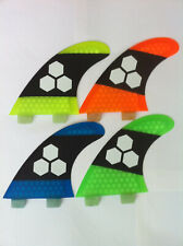 FCS 3,4 or 5 fin sets Surfboard surf fins Honeycomb surfing 4 colours Quads twin