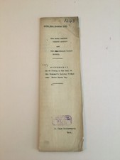 Robin Hoods Bay 1899 Gas Lamp Fitting to Railway Bridge Plan Diagram / Document