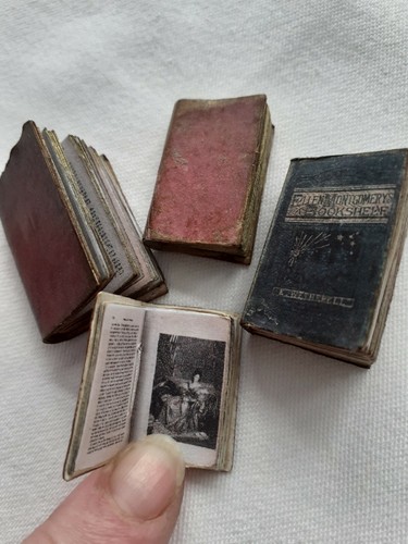 Miniature antique book covers - antique,