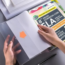 10PCS A4/16K/A5 Plastic Book Cover File Book Protection Cover