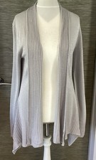 LUREX Long Cardigan XL Sparkling  BELLDINI Evening Knitted Jacket SILVER XL