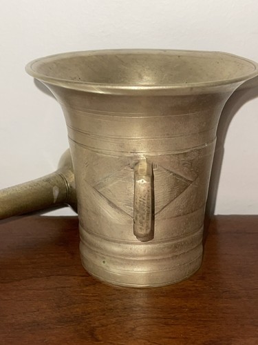 Antique brass bronze mortar - brass, &