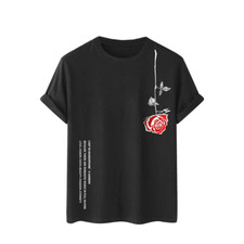 Menss T Shirt Flower 3D