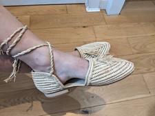 Handmade Moroccan Raffia Shoes