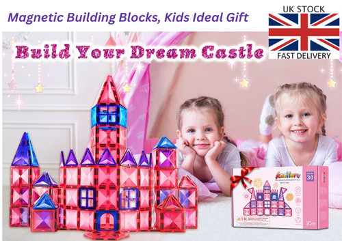 Magnetic tiles set for kids - for,