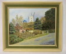 John Munnings 1980 Holton Mill, Framed Oil On Board Painting