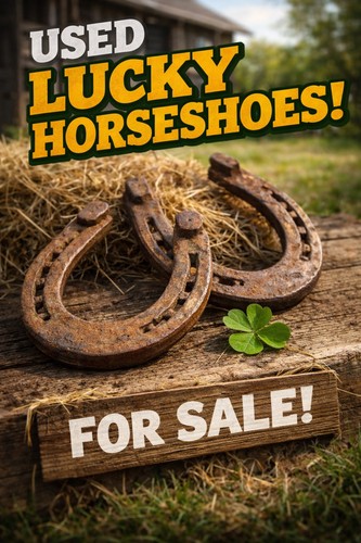 Used lucky horse shoes - lucky,