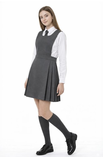 Girls school dress bib - school,