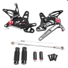 CNC Motorcycle Rearset Foot pegs Rear set Fit Suzuki SV650/ S60S 2017 Black