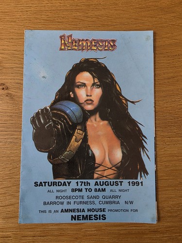 Nemesis rave flyer aug 1991 - flyer, aug.