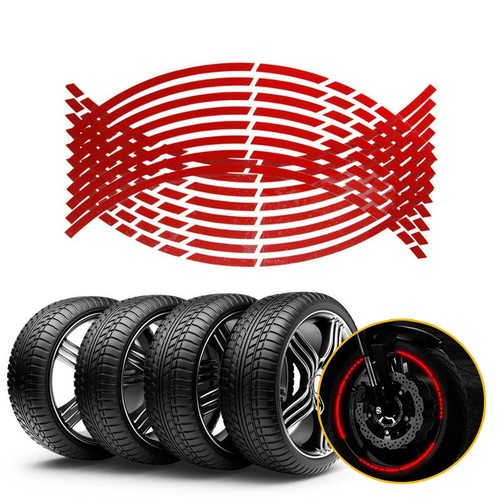16pcs red reflective stickers - red,