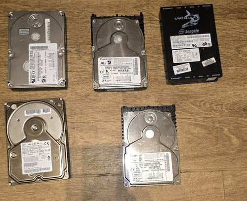 Job lot vintage scsi 5 - scsi, 3.5"