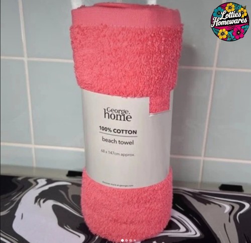 100 coral cotton - cotton, towel