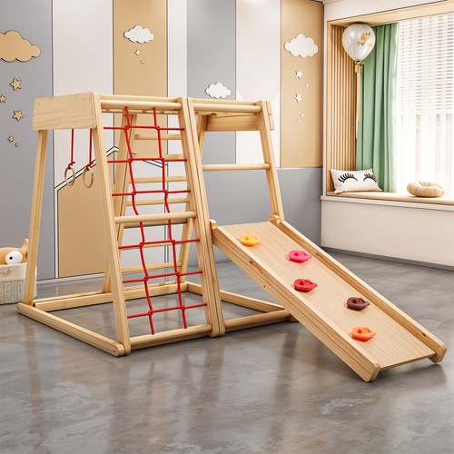 Wooden jungle gym - play, set