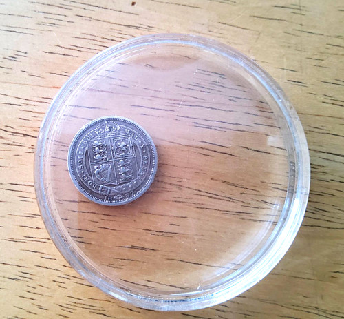 Queen victoria 1887 sixpence - queen,