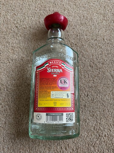 Empty sierra silver tequila - sierra,