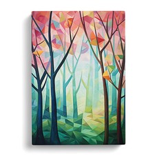 Spring Forest Cubism Art