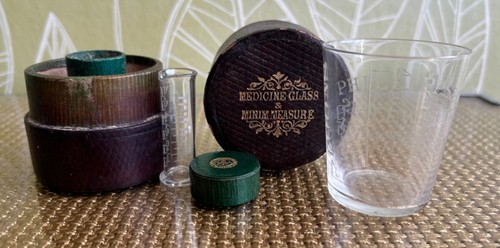 Victorian medicine glass - victorian,