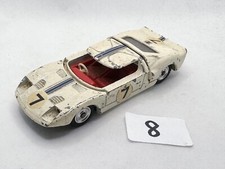 RARE VINTAGE DINKY TOYS 215 FORD GT 40 RV DIECAST MODEL RACING CAR 1964 SPUN HUB