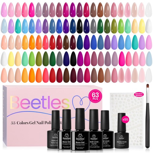 Beetles gel nail polish - beetles, set