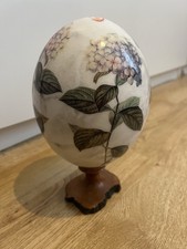 Floral Hand Painted Ostrich