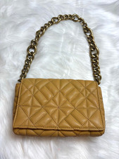 ZARA - QUILTED SHOULDER BAG WITH CHUNKY CHAIN STRAP - YELLOW