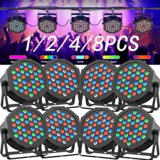 DJ Disco Party Stage Light 36LED RGB DMX Beam Lights Show PAR Lighting w/Remote