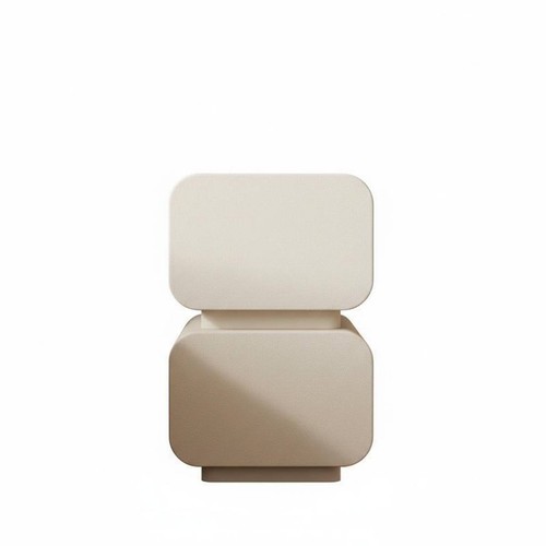 Wavy front nightstand - wavy,