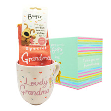 Boofle Best Grandma Mug & Socks Gift Set Cute Socks & Boofle Mug In Gift Box