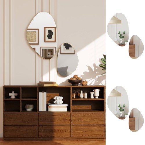 Set wall mirror with - 2,