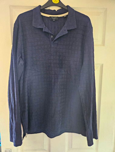Ted baker navy check stretch - check,