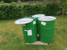 3 X 205 Litre 45 Gallon Steel Drums For Sale