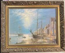 Large framed sailing print - large,
